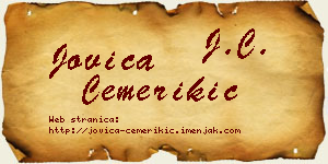 Jovica Čemerikić vizit kartica
